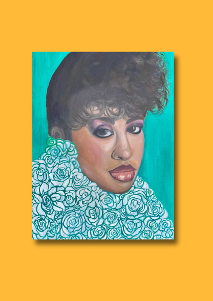 Phyllis's Flowers - Canvas Print